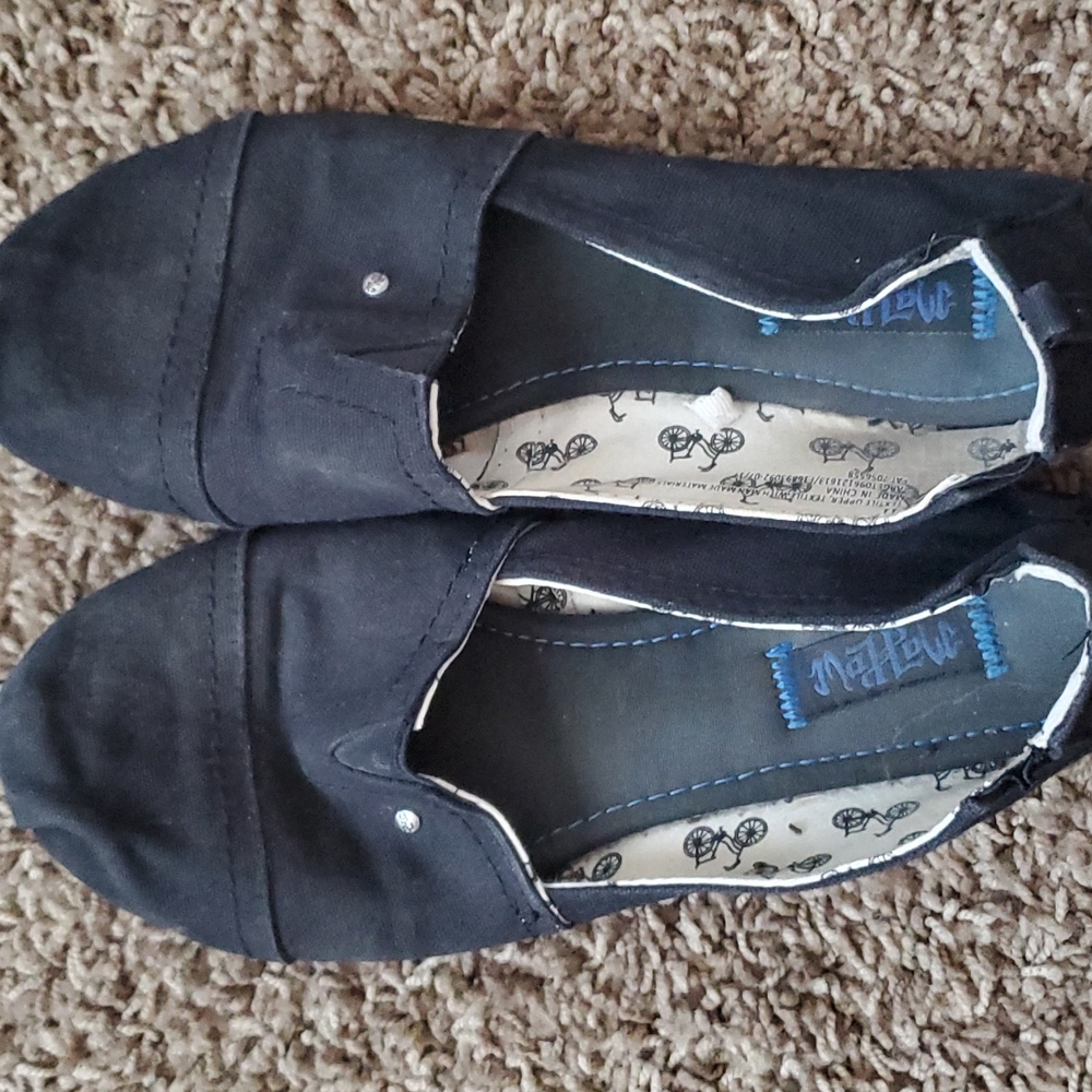 Black slip ons